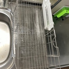 お話し中　ステンレスの大きな水切り　引き取り限定　