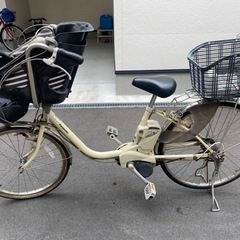 自転車 電動アシスト自転車　チャイルドシート付