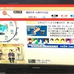 Tc797●札幌市内 配達無料●訳あり！●東芝 32V型ハイビジョン液晶テレビ(32AS2)!2011年製●USED※ライン抜けありの画像
