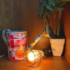 【セット出品】ライトスタンドとインテリアじょうろ(照明、生活雑貨)の画像