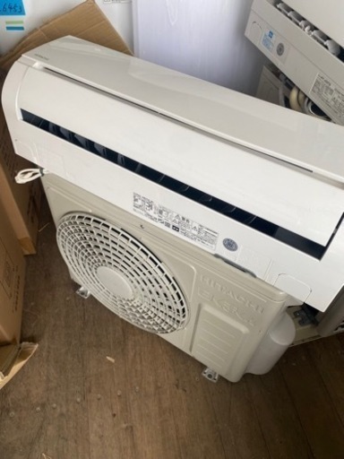 配送取付込み金額 HITACHI 日立 ルームエアコン 白くまくん/RAS-AW25K 室外機/RAC-AW25K 主に8畳用 2020年製 リモコン付 通電OK