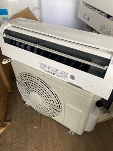 配送取付込み金額 HITACHI 日立 ルームエアコン 白くまくん/RAS-AW25K 室外機/RAC-AW25K 主に8畳用 2020年製 リモコン付 通電OK