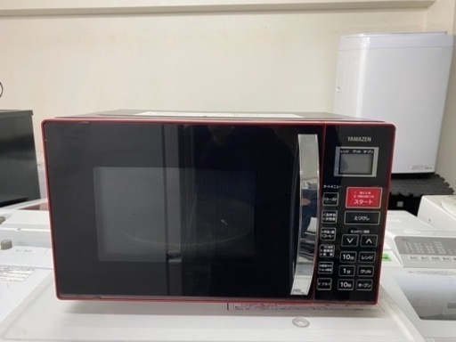 配送可能　保証付き　山善 MOR-Y165-R(レッド) オーブンレンジ