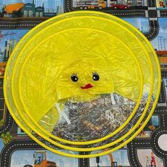 Sサイズ あひる レインハット 雨具 梅雨対策 傘 カッパ レインコートの画像