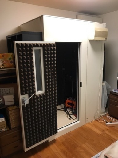 【ジモティ限定・配送料込み・美品・組立自力可】防音室/0.8帖/dr-35dB/サイレントデザイン