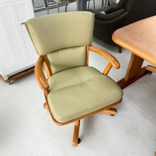 【超美品‼️】定価数十万♪ 高級 マルニ木工 150cm幅4人掛けダイニングテーブルセット キャスター付きチェア 楢材ブラウン♪