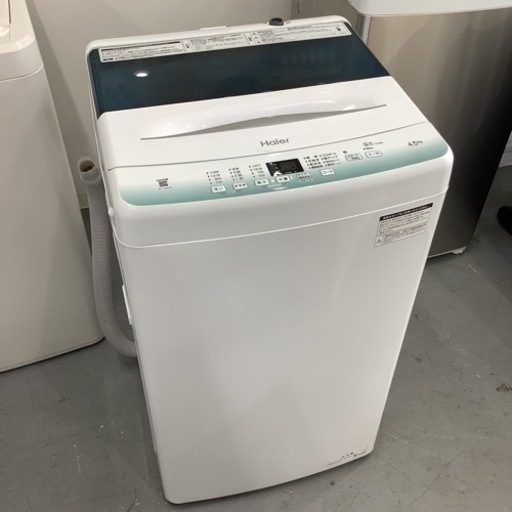 ＊Haier ハイアール 全自動電気洗濯機 4.5kg 2022年製 JW-U45HK 家電 生活家電 洗濯機