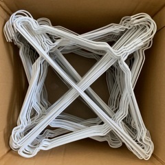 針金ハンガー 白色×90本　