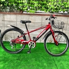 中古美品　ドライド S3 246HD-L 24インチ 外装6段変速 オートライト 自転車 No.8の画像