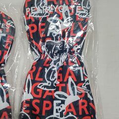 PEARLY GATES　ウッド用ヘッドカバー４個　スヌーピー柄赤　切替タグ付の画像