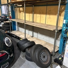 鉄パイプ棚　引取者決まりました
