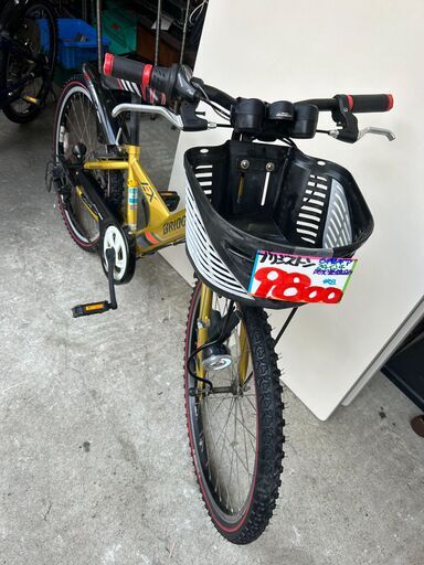 ▼リサイクルショップだいえい　ブリヂストン 子供用 24インチ 外装6段変速 ダイナモランプモデル ブルー&ブラック]