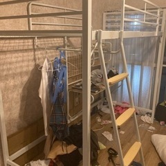 ニトリ　机付きロフトベッド