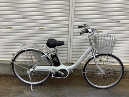 386  パナソニック新機種電動アシスト自転車viviNX26インチシルバーアルミボディー