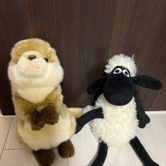 カワウソ　ひつじのショーン　おもちゃ 動物ぬいぐるみ　ペット　ぬ...