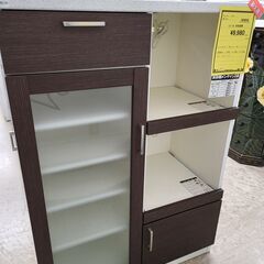 J4796　共和産業　キッチンカウンター　ブラウン　クリーニング済　【リユースのサカイ柏店】　参考価格43,500円