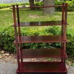 ② 茶道具 水谷棚 配膳棚 五段 キャスター付 組立式 検 懐石...