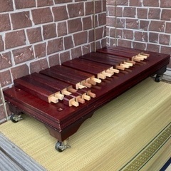 ② 茶道具 水谷棚 配膳棚 五段 キャスター付 組立式 検 懐石道具 煎茶道具 の画像