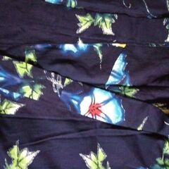 アジサイ柄の浴衣の画像