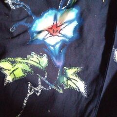 アジサイ柄の浴衣の画像