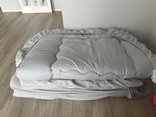 ニトリ　敷布団2枚　カバー付き　美品