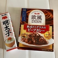S＆B熟成ドミグラスビーフカレー、からし明太子