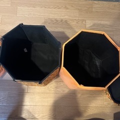 お揃いが可愛い　収納スツールの画像