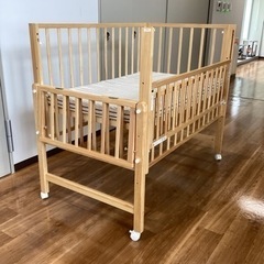 ベビーベッド【町田市再生家具】240519の画像