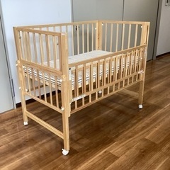 ベビーベッド【町田市再生家具】240519の画像