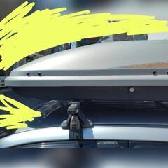 innoラック、ベース。THULEボックスの画像