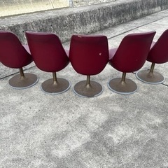 【GO-26】カウンターチェア バーカウンター 回転チェア 5脚の画像