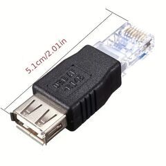 USB-RJ45変換プラグの画像