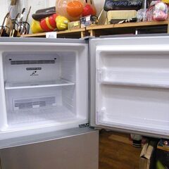 ① 日立 冷蔵庫 203L 2016年製 2ドア HITACHI R-20FA シルバー 200Lクラス 札幌市 厚別店の画像