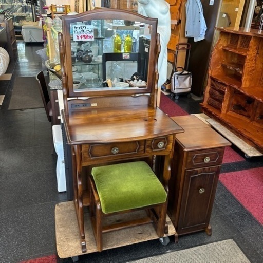 カリモク karimoku コロニアル ドレッサーセット ドレッサー メイクチェスト チェスト スツール  ナチュラル シンプル おしゃれ レトロ インテリア アンティーク調