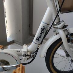 ピープル (People) いきなり自転車 プレミアムホワイト 変速なし 14型 子供用自転車の画像