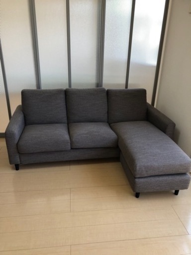 【取引相手見つかりました・受付終了】ニトリ　ソファー　　L字　3人掛け　茶色