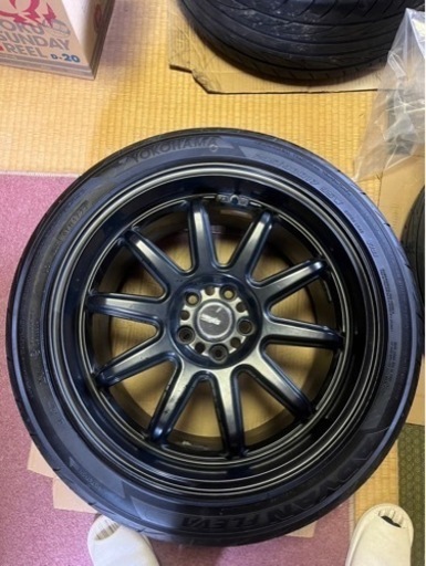 【総額25万円】　5ZIGEN 17インチ 9J ヨコハマアドバン フレバ V701 セット