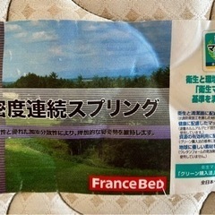 フランスベッドmattressマットレス　ダブル　コイルスプリングの画像