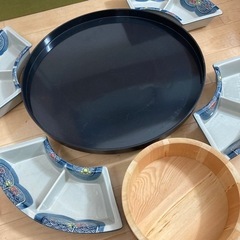 回転手巻き寿司プレートの画像