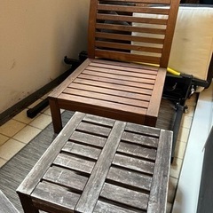 IKEA ガーデンチェア＆テーブルセットの画像