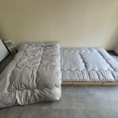 美品 (7日まで): シングル布団とすのこセット