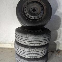 195/65R15 鉄チンホイール