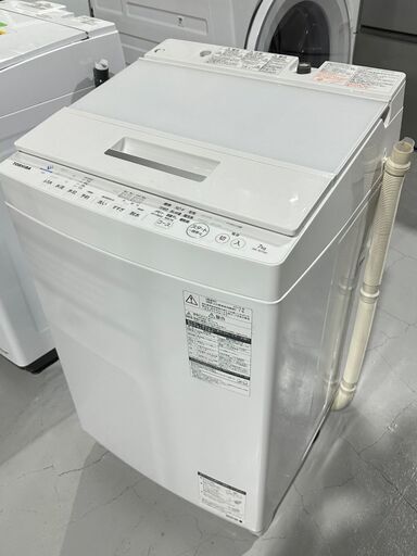 ★TOSHIBA 東芝★ 洗濯機 ZABOON AW-7D7 2019年 7.0㎏ ガラストップ ファミリー向け 自動お掃除 風乾燥