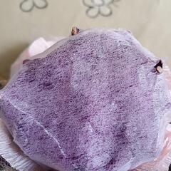 くまさんとバラの花束の画像