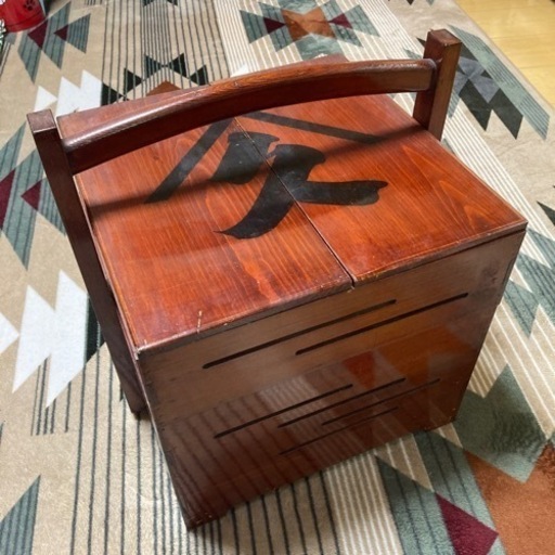 大正時代 岡持ち 木製 レトロ