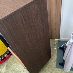 コレクション棚 おしゃれ 棚2段引き出し付き ガラス板の画像