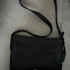 1度使用！正規購入 COACH ショルダーバッグ ネイビー ぺプ...