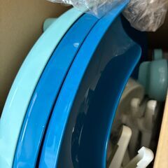 パール金属 ツイストスライダー そうめん流し器 720 ミントブルー 流麺 D-6678の画像