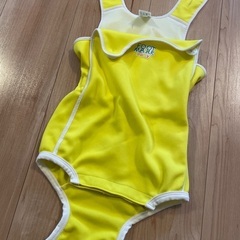 ベビー水着　フットマーク　85〜100cm イエローの画像