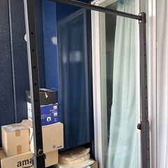 【懸垂＋バーベルスタンド】ぶら下がり健康器 懸垂 チンニング ベンチプレス の画像
